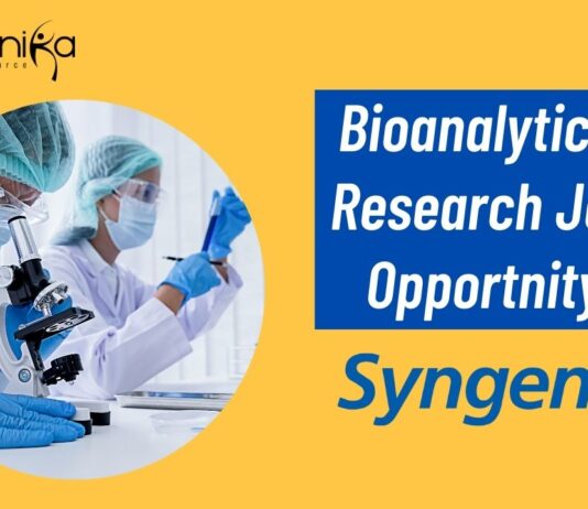 Bioanalytical Research Job Opportnity
