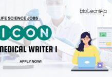 ICON plc Medical writer jobs