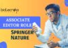 Associate Editor Role at Springer Nature. Apply Now!