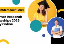DBT-inStem SuRF 2025 – Summer Research Fellowships 2025, Apply Online DBT-inStem SuRF 2025