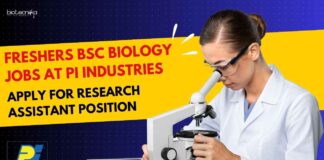 Freshers BSc Biology Job at PI Industries -