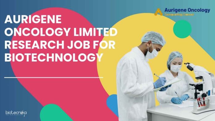 Aurigene Oncology Biotech Jobs