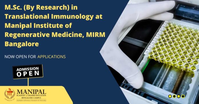 MIRM MSc Research in Translational Immunology