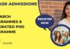 JNCASR Admissions 2025-26 – Research Programmes & Integrated PhD Programme JNCASR Admissions 2025-26