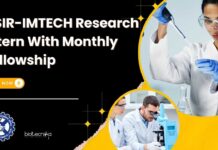 CSIR-IMTECH Research Intern
