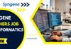 Syngene Freshers Bioinformatics Job