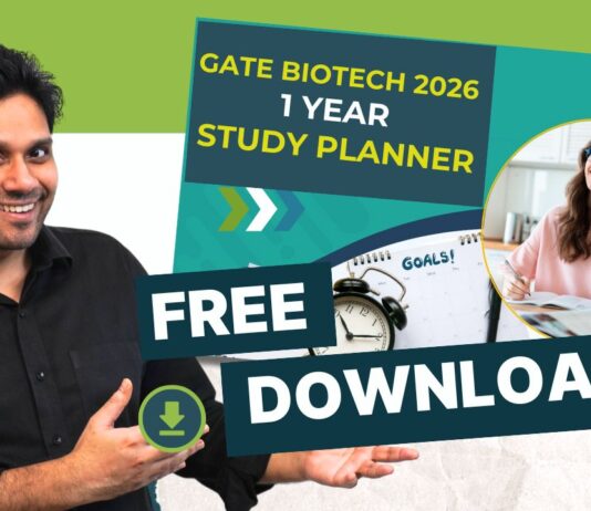 GATE Biotech 2026 Study Planner