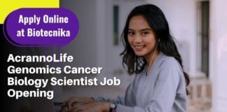 AcrannoLife Genomics Cancer Biology Scientist Job