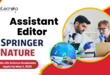 Assistant Editor Job at Springer Nature