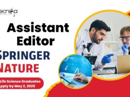 Assistant Editor Job at Springer Nature