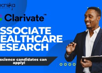 Associate Healthcare Research at Clarivate, Lifescience candidates can apply! 