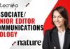 AssociateSenior Editor – Communications Biology Nature