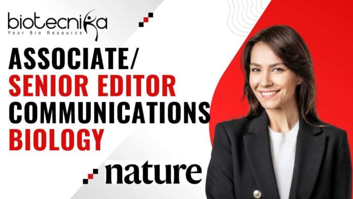 AssociateSenior Editor – Communications Biology Nature