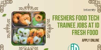 Freshers Food Tech Trainee Jobs