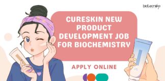 Cureskin NPD Job For PhD Biochemistry