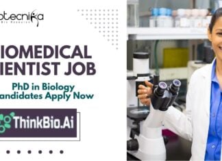Biomedical Scientist Job at ThinkBio.Ai® l PhD in Biology Candidates Apply Now in Kochi, Kerala
