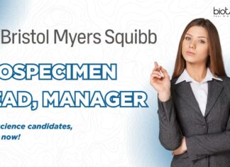 Biospecimen Lead, Manager at Bristol Myers Squibb (BMS)- life science candidates Apply now!