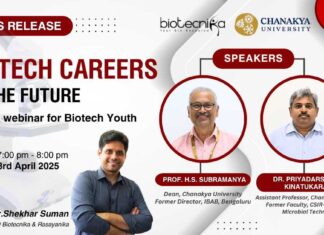 Biotecnika Hosts Expert-Led Session on Biotech Career Paths, Featuring Chanakya University Dean Biotecnika Webinar On Biotech Career Paths, Featuring Chanakya University Dean