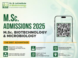 Dr. B. Lal Institute of Biotechnology MSc Admissions 2025 Open For MSc Biotechnology & Microbiology