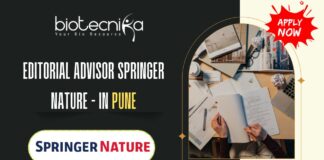 Editorial Advisor Springer Nature - in Pune