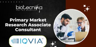 Primary Market Research Associate - Consultant at IQVIA