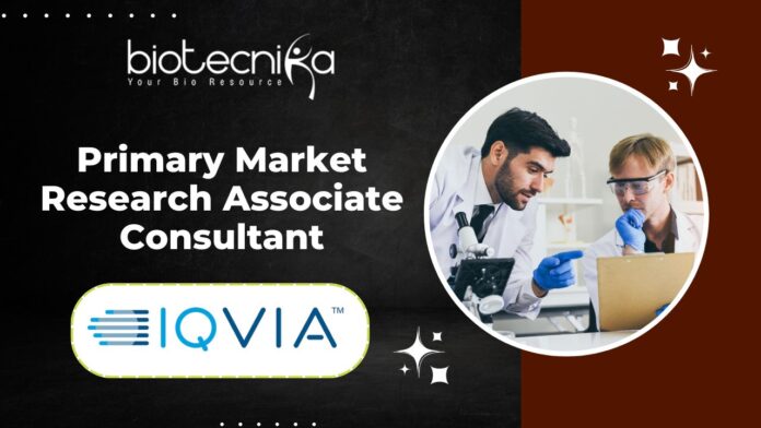Primary Market Research Associate - Consultant at IQVIA