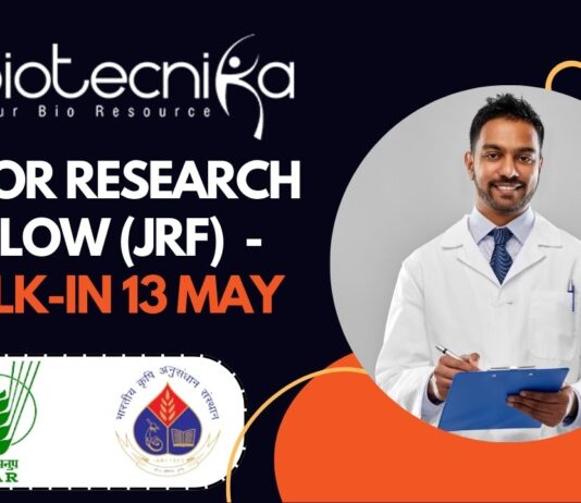 Junior Research Fellow (JRF) - at ICAR-IARI