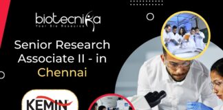 Senior Research Associate II - in Chennai