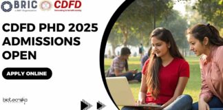 CDFD PhD 2025 Admissions Open