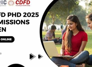 CDFD PhD 2025 Admissions Open