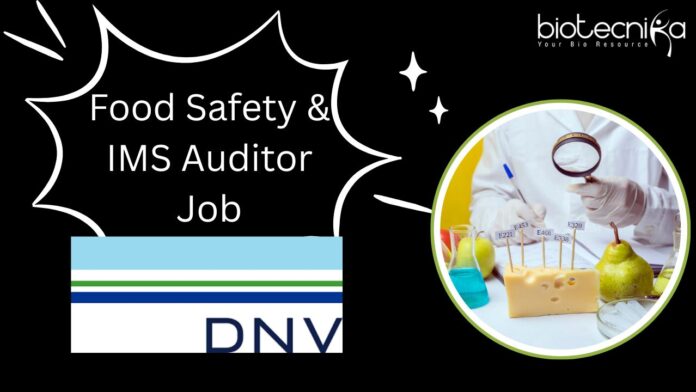 Food Safety & IMS Auditor Job