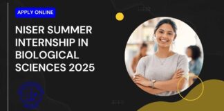 NISER Summer Internship in Biological Sciences