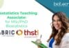 Biostatistics Teaching Associate: for MSc/PhD Biostatistics