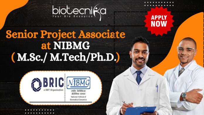 Senior Project Associate - NIBMG - for DRMS-India Project
