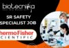 Sr Safety Specialist Job - at Thermo Fisher Scientific