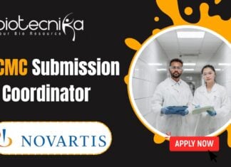 RA CMC Submission Coordinator - at Novartis