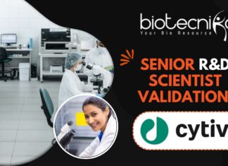 Senior R&D Scientist Validation - at Cytiva in Bangalore