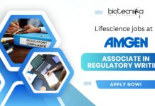 Amgen Life Science Jobs as Associate in Regulatory Writing, Hyderabad – Apply now! Amgen Life Science Jobs as Associate in Regulatory Writing, Hyderabad - Apply now!