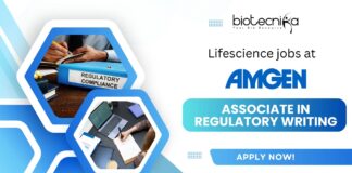 Amgen Life Science Jobs as Associate in Regulatory Writing, Hyderabad - Apply now!