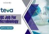Microbiology QC Job at Teva Pharmaceuticals – MSc Apply Online Microbiology QC Job at Teva Pharmaceuticals
