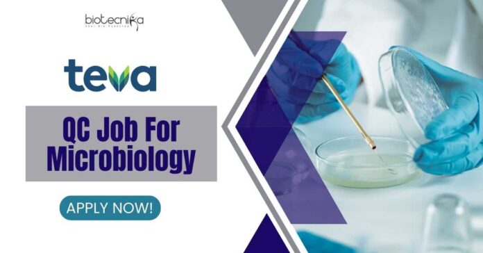Microbiology QC Job at Teva Pharmaceuticals