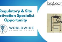 Regulatory & Site Activation Specialist Opportunity