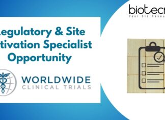 Regulatory & Site Activation Specialist Opportunity