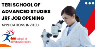 TERI School of Advanced Studies JRF Job