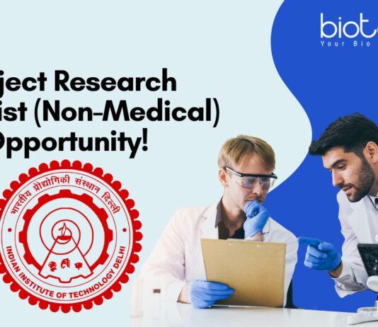 Project Research Scientist (Non-Medical) Opportunity!