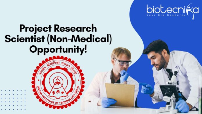 Project Research Scientist (Non-Medical) Opportunity!