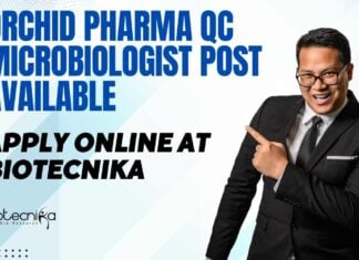 Orchid Pharma QC Microbiologist Post