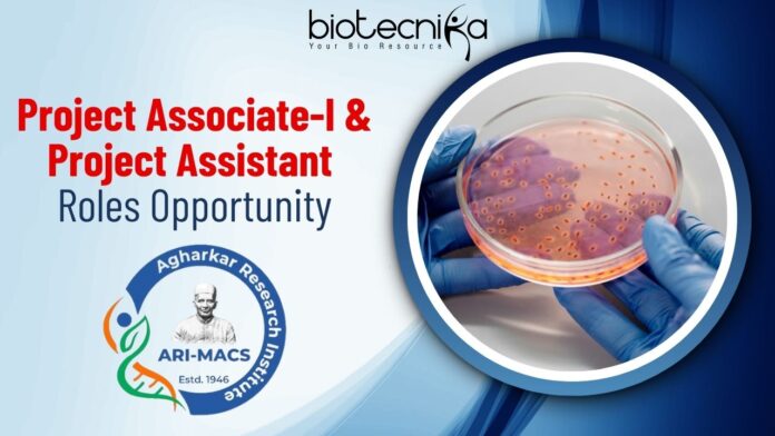 Project Associate-I & Project Assistant Roles Opportunity