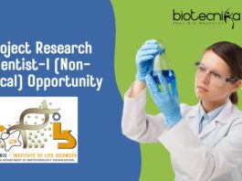 Project Research Scientist-I (Non-medical) Opportunity