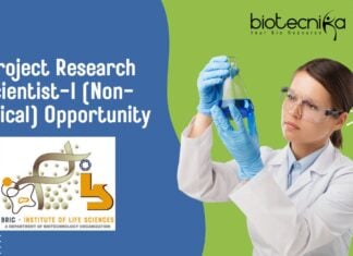 Project Research Scientist-I (Non-medical) Opportunity